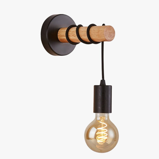 Lampe de Chevet Ampoule Suspendue Noir