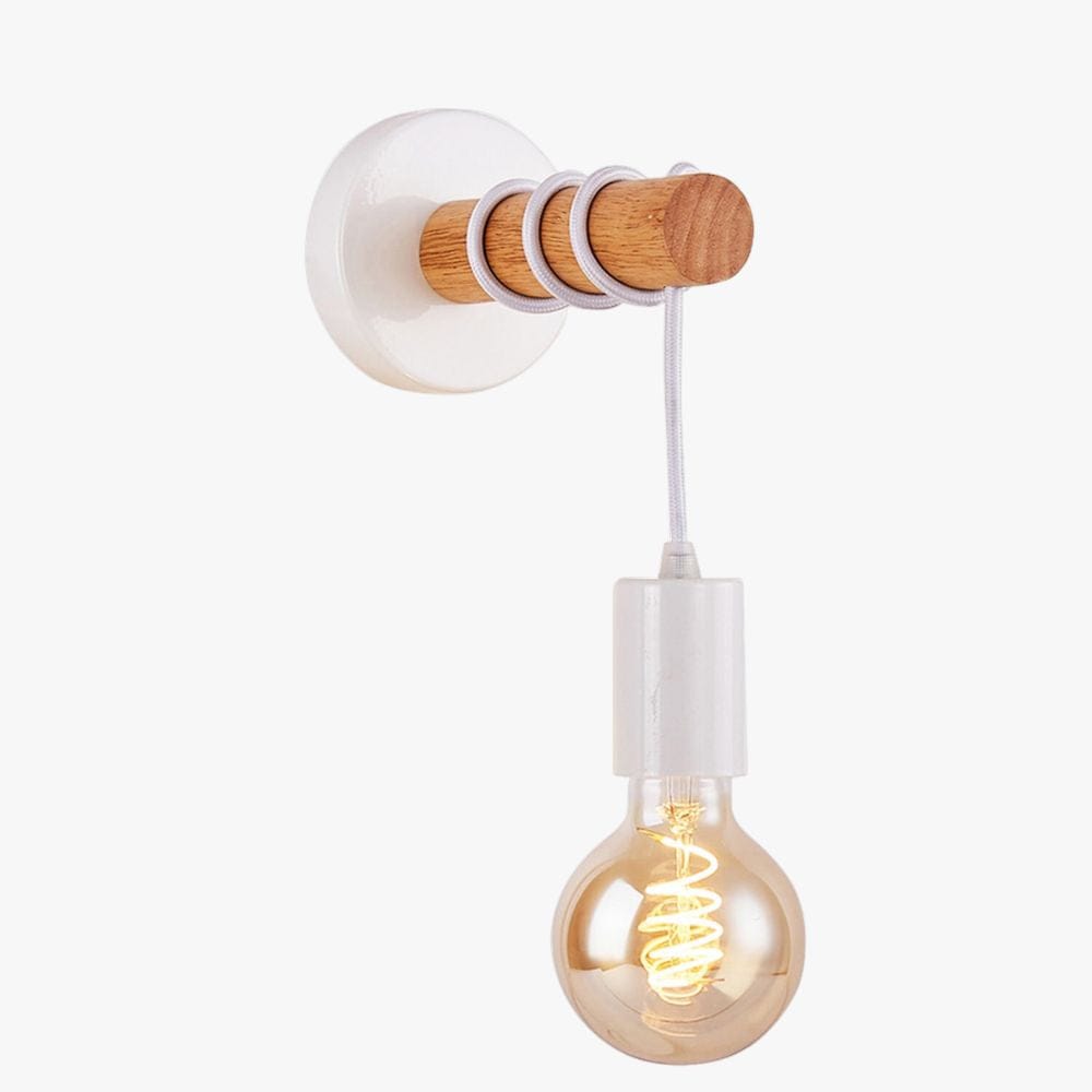 Lampe de Chevet Ampoule Suspendue Blanc