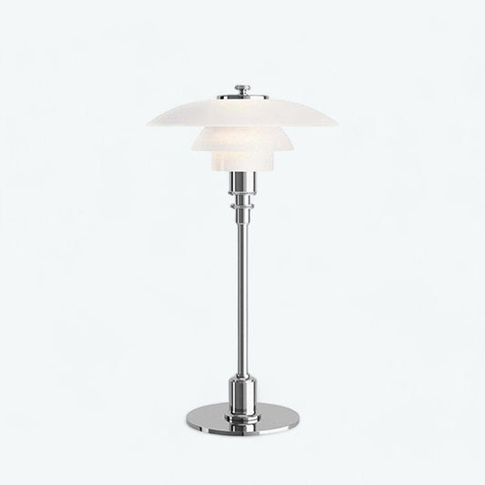 Lampe de Chevet Blanc et Argent