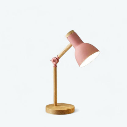 Lampe de chevet Bois et Rose Rose