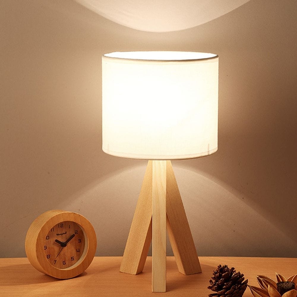 Lampe de Chevet Bois Naturel