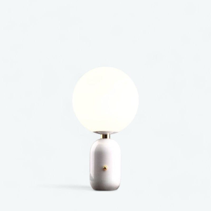 Lampe de Chevet Boule Design Blanc / S