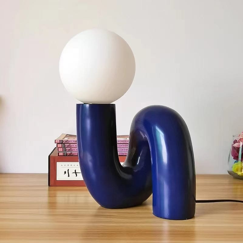 Lampe de Chevet Design Bleu Bleu