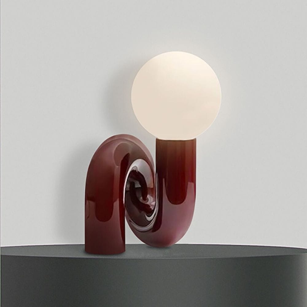 Lampe de Chevet Design Luxe Rouge