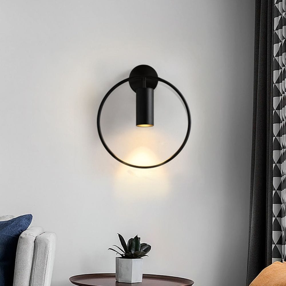 Lampe de Chevet Design Murale Noir / Chaude