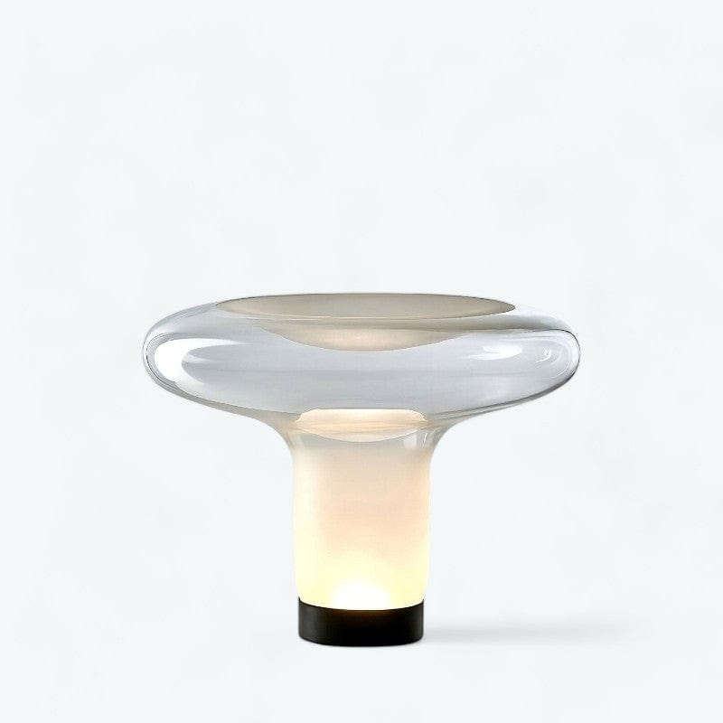 Lampe de Chevet en Verre Blanc