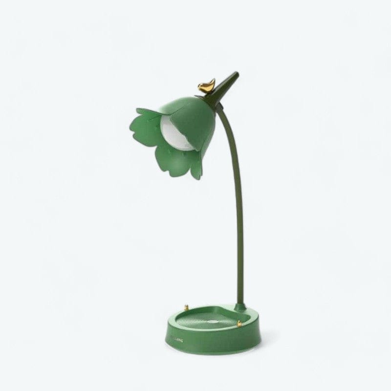 Lampe de Chevet Fleur Vert