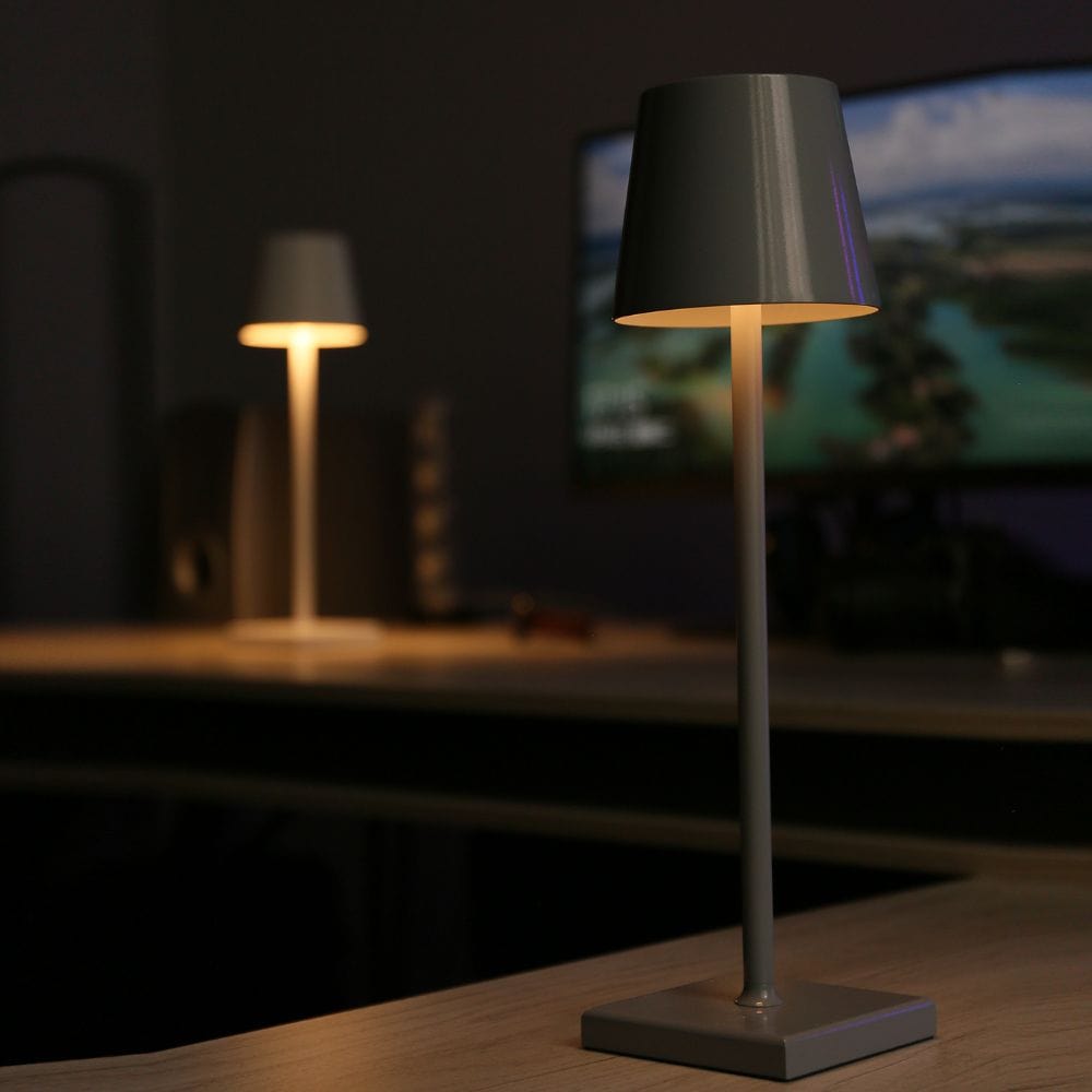 Lampe de Chevet Led Noir Simple Noir