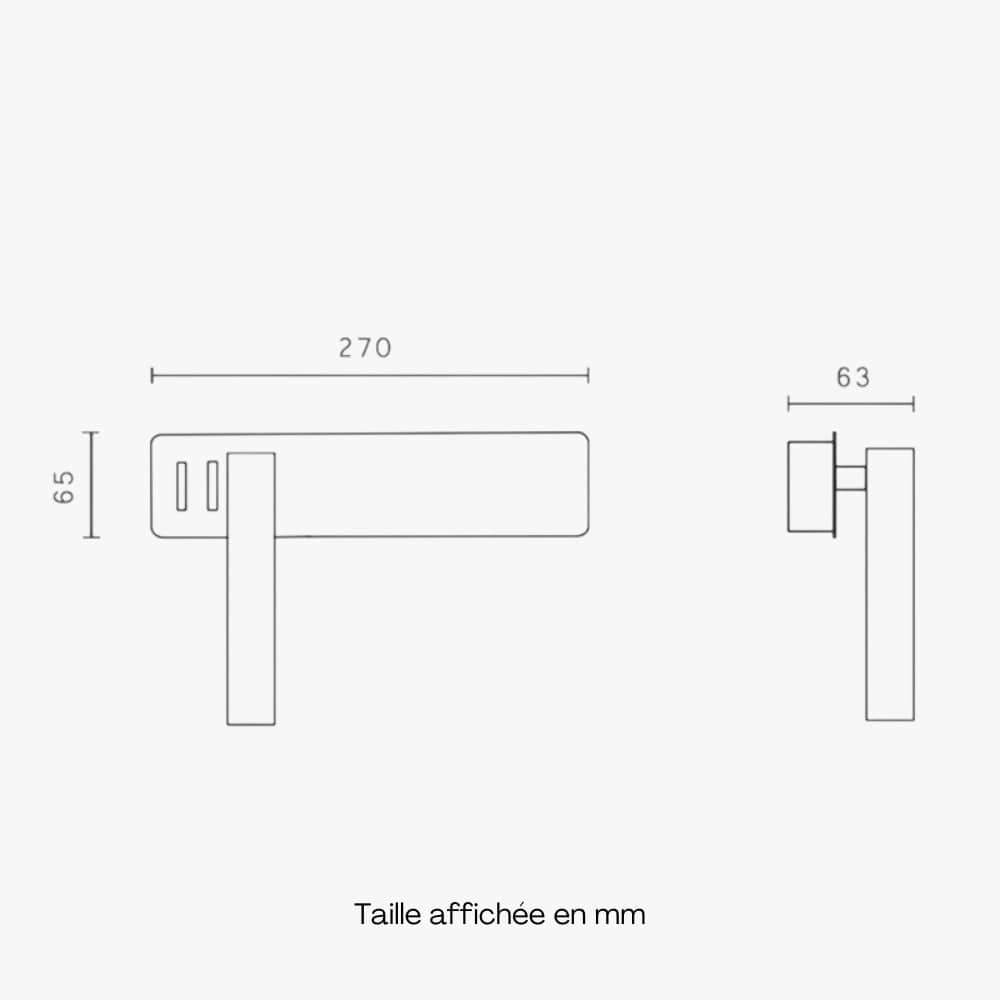 Lampe de Chevet Murale Orientable