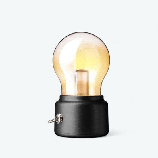 Mini Lampe de Chevet Led Noir